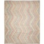 Tappeto Kilim Afghanistan Astratto Verde Salvia Azzurro Pesc