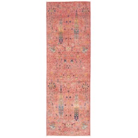 Tappeto Shahi Fine Pakistan Astratto Rosa Antico Corallo Blu