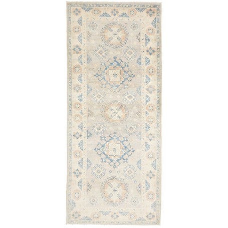 Tappeto Kazak Afghanistan Geometrico Beige Chiaro Blu Pesca