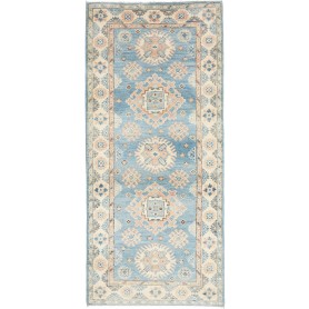 Tappeto Kazak Afghanistan Geometrico Azzurro Crema Rosa Pesc