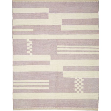 Tappeto Berbero Pakistan Astratto Lilla Crema 245x3