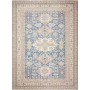 Tappeto Kazak Fine Pakistan Medaglione Blu Denim Blu Cielo B