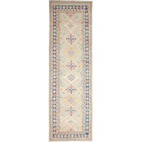 Tappeto Kazak Afghanistan Floreale Verde Salvia Blu Navy Cre