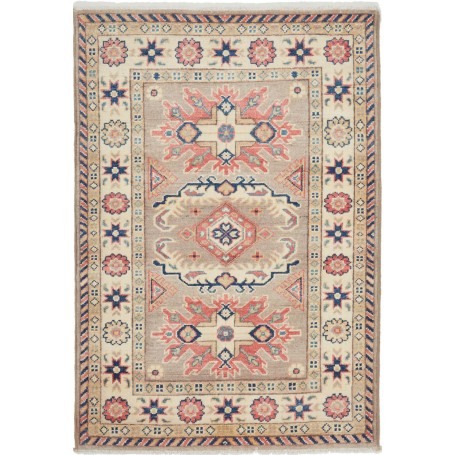 Tappeto Kazak Afghanistan Geometrico Beige Sabbia Corallo Bl
