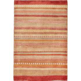Tappeto Royal Gabbeh Pakistan Astratto Rosso Terracotta Beig