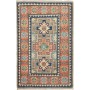 Tappeto Kazak Afghanistan Geometrico Terracotta Blu Navy Bei
