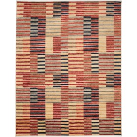 Tappeto Barjesta Pakistan Astratto Rosso Terracotta Beige Bl