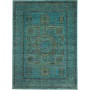 Tappeto Mamlouk Pakistan Geometrico Turchese Oro Blu Scuro 1