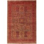 Tappeto Mamlouk Pakistan Medaglione Rosso Mattone Blu Cobalt
