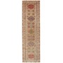 Tappeto Kazak Fine Pakistan Astratto Grigio Verde Rosso Matt