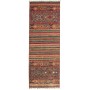 Tappeto Samarkand Pakistan Geometrico Terracotta Blu Rosso V