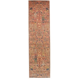 Tappeto Shahi Fine Pakistan Floreale Marrone Terracotta Blu
