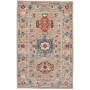 Tappeto Tribal Pakistan Astratto Beige Multicolore 81x129 Cm