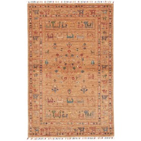 Tappeto Rubin Pakistan Geometrico Ocra Rosso Blu Verde Giall