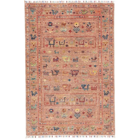 Tappeto Rubin Pakistan Astratto Terracotta Pastello Motivi M