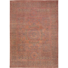 Tappeto Mamlouk Pakistan Geometrico Terracotta Rosso Indaco