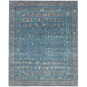 Tappeto Rubin Pakistan Astratto Petrolio Terracotta Ocra Bei