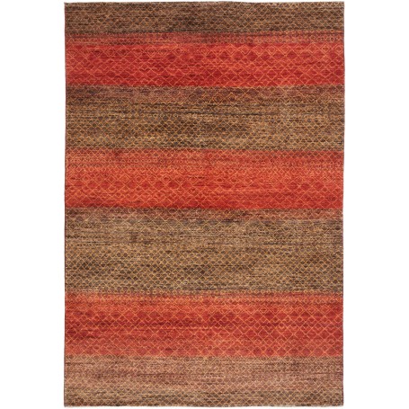 Tappeto Royal Gabbeh Pakistan Astratto Rosso Terracotta Marr