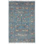 Tappeto Rubin Pakistan Geometrico Blu Petrolio Terracotta Ve