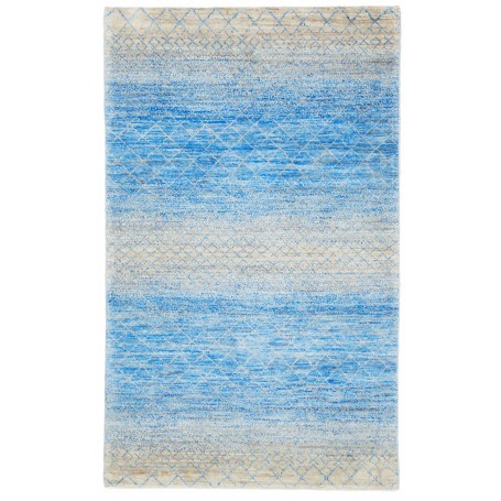 Tappeto Royal Gabbeh Pakistan Geometrico Blu Celeste Azzurro