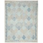 Tappeto Kilim Afghanistan Geometrico Grigio Beige Azzurro Bl