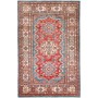 Tappeto Kazak Fine Pakistan Medaglione Rosso Scarlatto Blu P