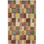Tappeto Barjesta Pakistan Astratto Multicolore Rosso Giallo