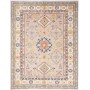 Tappeto Kazak Afghanistan Medaglione Rosa Pesca Blu Avorio A