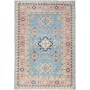 Tappeto Kazak Afghanistan Medaglione Azzurro Pastello Rosa S