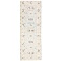 Tappeto Kazak Afghanistan Astratto Azzurro Cielo Crema Grigi