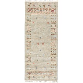 Tappeto Siva Pakistan Geometrico Grigio Beige Multicolore 82