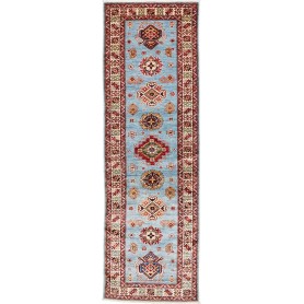 Tappeto Kazak Fine Pakistan Floreale Azzurro Cielo Terracott