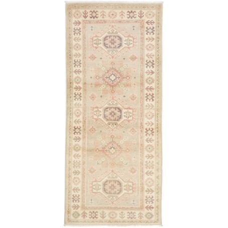 Tappeto Kazak Afghanistan Astratto Beige Chiaro Rosa Terraco