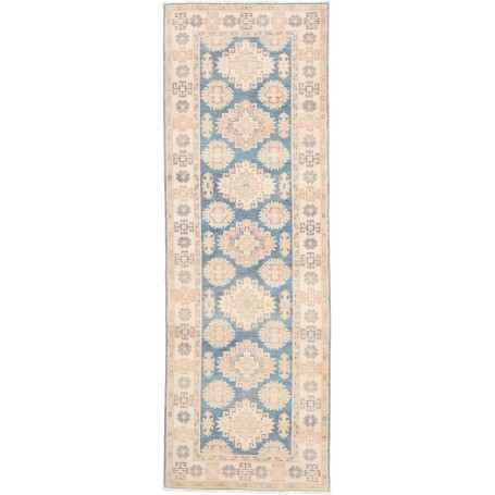 Tappeto Kazak Afghanistan Astratto Blu Beige Terracotta 82x2