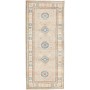 Tappeto Kazak Afghanistan Floreale Grigio Chiaro Beige Crema