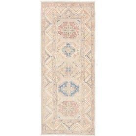 Tappeto Kazak Afghanistan Astratto Beige Crema Rosa Tenue Bl