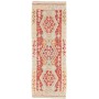 Tappeto Kilim Afghanistan Geometrico Crema Rosso Arancio Azz