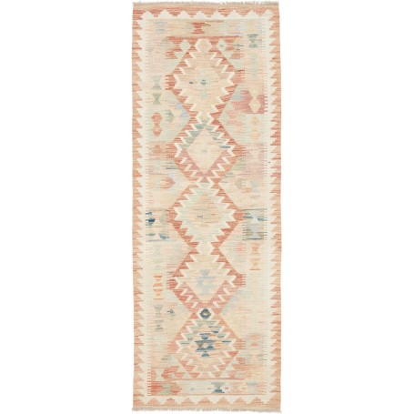 Tappeto Kilim Afghanistan Astratto Beige Terracotta Blu Past