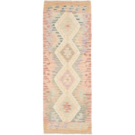 Tappeto Kilim Afghanistan Geometrico Pesca Beige Pastello Bl