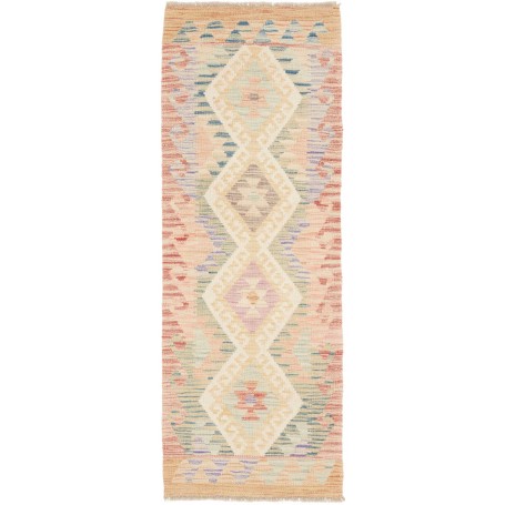 Tappeto Kilim Afghanistan Geometrico Pesca Beige Pastello Bl