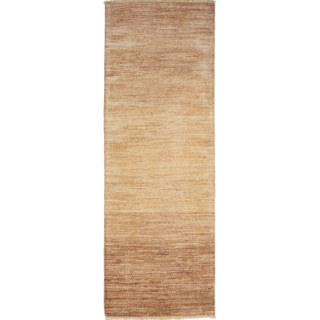 Shayan Pakistan Tinta Unita Marrone Beige Naturale 77x201 Cm