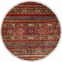 Tappeto Samarkand Pakistan Astratto Rosso Blu Marrone Beige