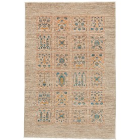 Tappeto Bakhtiyar Pakistan Astratto Beige Blu Turchese Aranc