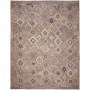 Tappeto Kilim Afghanistan Astratto Malva Grigio Celeste Crem