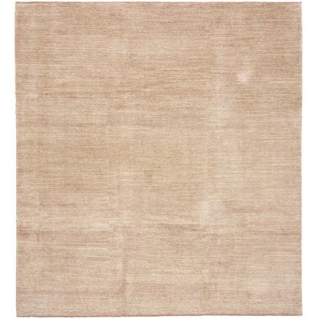 Tappeto Shayan Fine Pakistan Tinta Unita Beige Sabbia 262x28