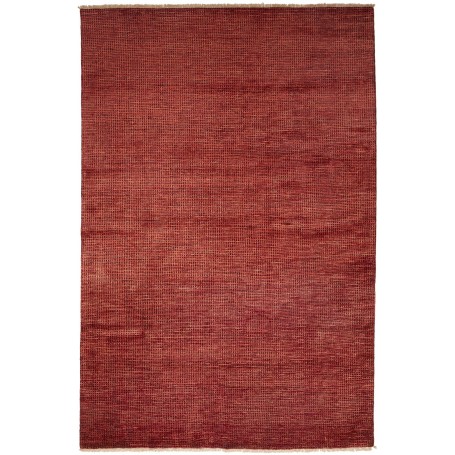 Tappeto Shayan Pakistan Tinta Unita Rosso Mattone Terracotta
