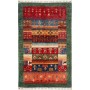 Tappeto Mosaic Pakistan Astratto Rosso Verde Blu Arancione G