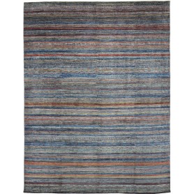 Tappeto Royal Gabbeh Pakistan Astratto Blu Marrone Terracott