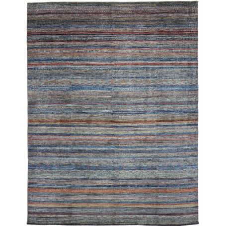 Tappeto Royal Gabbeh Pakistan Astratto Blu Marrone Terracott