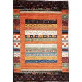 Tappeto Royal Gabbeh Pakistan Astratto Arancio Terracotta Ma